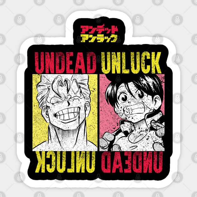 UNDEAD UNLOCK: UNDEAD UNLOCK (GRUNGE STYLE) Sticker by FunGangStore